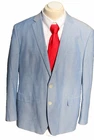 LAUREN RALPH LAUREN Mens Light Blue Blazer Sport Coat Sz 46R Classic 100% Cotton
