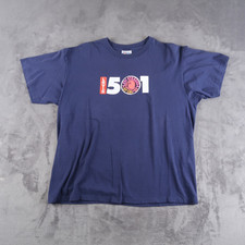 Vintage 80s Levis Jeans 501 Made In USA T-shirt Size XL Made In USA Blue