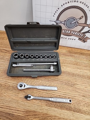#ad CRAFTSMAN 1 4quot; SOCKET SET OIL PORT RATCHET =V= SERIES $34.99