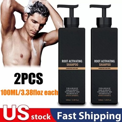 2pc Shampoo,Spartan Root Activator Shampoo,Natural Hair Regrōwth Shampoo
