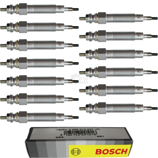13X Bosch GlüHkerzen FüR Mitsubishi Pajero II V3_W V2_W V4_W 2.8 TD-image