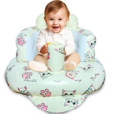 Inflatable Baby Seat for Babies 3-36 Months Built-in Air Pump Toddler White