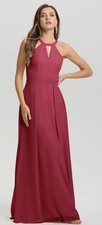 Azazie Melody Burgundy Chiffon Sleeveless Bridesmaid Dress A12 AZ1186755