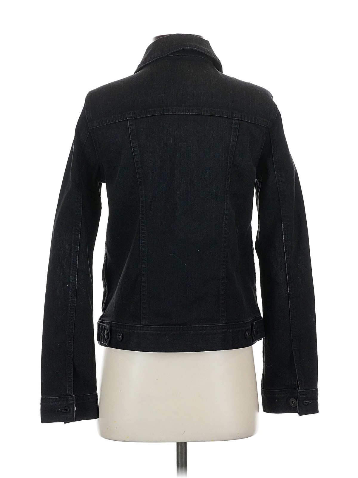 Adriano Goldschmied Women Black Denim Jacket S thumbnail 2