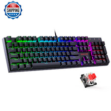 Redragon K565 Mechanical Gaming Keyboard, Red Switches, RGB Wired