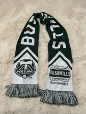 Portland Timbers Bushmills Whiskey Promo Acrylic Knit Scarf  Green White Wrap
