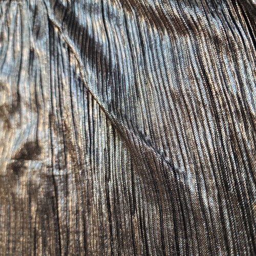 Outback Rot Neckholder Tank Top Gerippt Struktur M Silber Schimmer Loose Fit - Bild 5 von 8