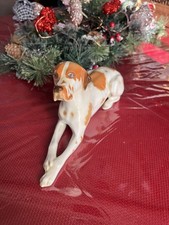 Vintage Lomonosov USSR Porcelain English Pointer Dog Figurine – Red Mark LFZ 12"