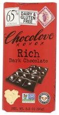 Chocolove Rich Dark Chocolate Bar 3.2 Ounce Bittersweet Belgian Candy