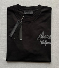 Amiri Hollywood Men’s Black T-Shirt Short Sleeve Small