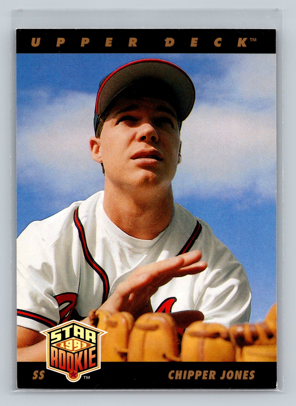1993 Upper Deck #24 Chipper Jones Gold Hologram