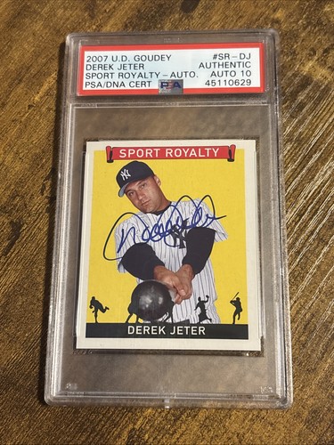 Derek Jeter [Autograph] #SR-DJ 2007 Upper Deck Goudey Sport Royalty card