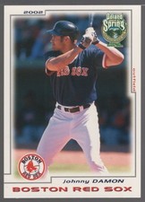 2002 Grandstand Poland Springs Boston Red Sox Johnny Damon #18