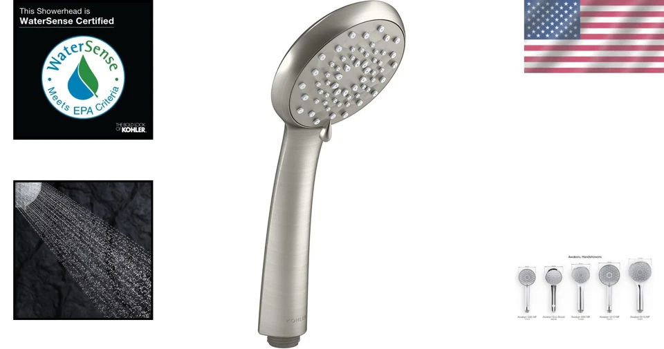 K- Awaken B90 Multifunction HandShower - Vibrant Nickel - Image 2 of 4