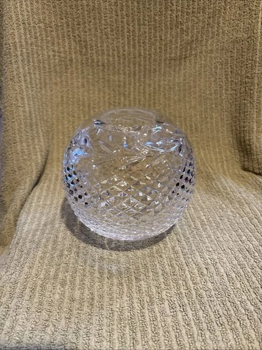 Vintage Beautiful Waterford Crystal Rose Bowl In Glendale Pattern Marked