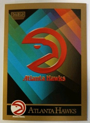 Trading Card NBA Basketball Atlanta Hawks Checklist Skybox 1990