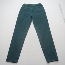 Vintage Wrangler Womens High Rise Mom Jeans Size 12 x 32 Green Rodeo Western