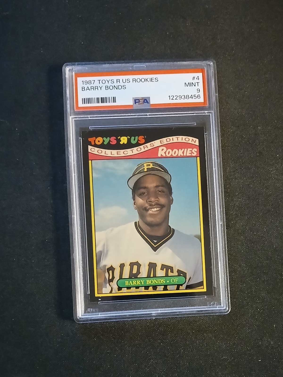 1987 Toys R Us #4 BARRY BONDS🏆PSA 9🏆RC🎈NOT Topps 
