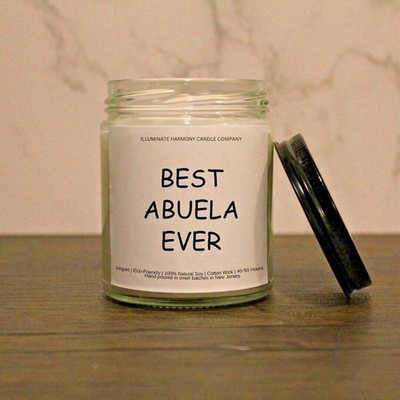 Best Abuela Ever Candle | Abuela Gift | Gift For Grandmother | Mother's Day