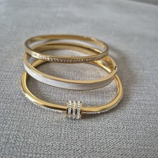 High Quality Luxury Set Of 3 Bangles 💯 waterproof & Tarnish Free