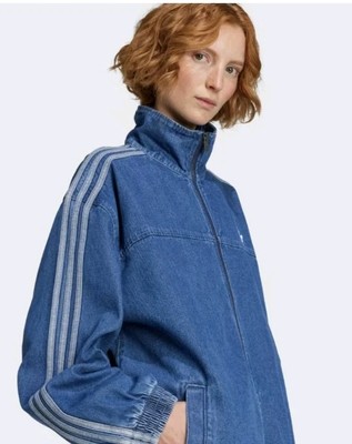 New Season! New Model Adidas True Indigo Denim Zip Jacket XL Nwt 100% AUTHENTIC