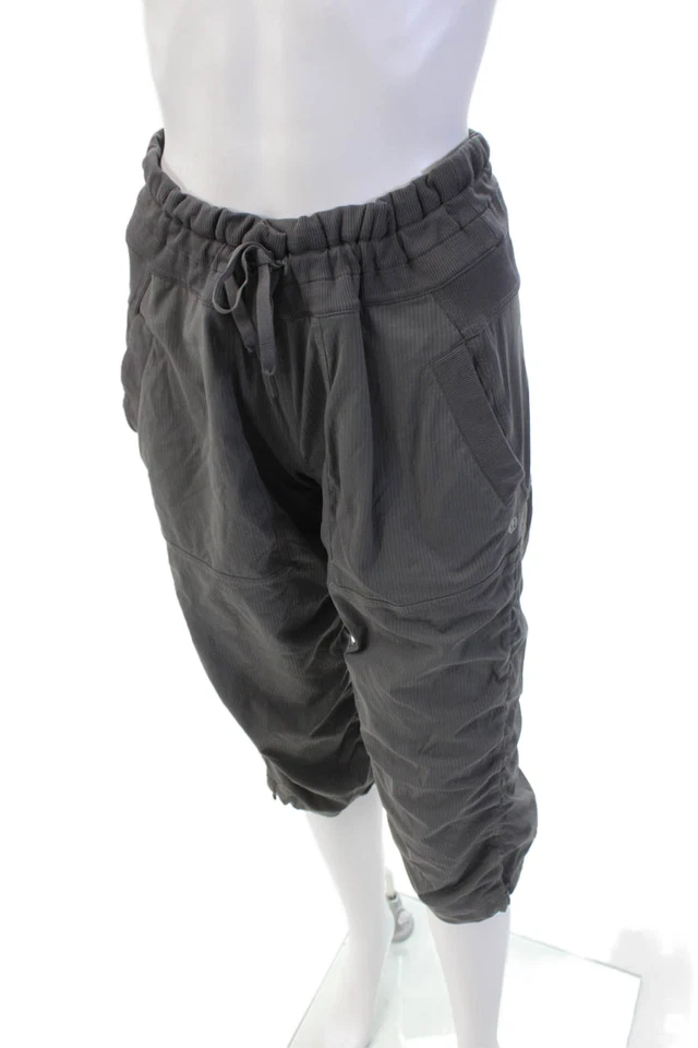Lululemon Womens Drawstring Waist Pocketed Paneled Athletic Joggers Gray Size M - Image 2 of 4