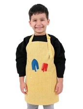 Kids Aprons for Cooking Waterdrop Resistant Aprons for Girl  Boy Toddler Apron