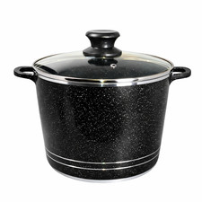 Everypan Speckled Granite Non-Stick Tall 5.4L Stockpot with Glass Lid – Deep