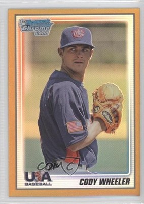2010 Bowman Chrome USA Team Gold Refractor 35/50 Cody Wheeler #USA-BC18 1l7