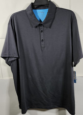 Birdie Bound Polo Shirt Mens 3XL Golf Performance Stretch Short Sleeve Black NEW