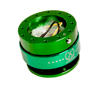 NRG Steering Wheel Quick Release Generation 2.0 Green Body/Green Ring SRK-200GN