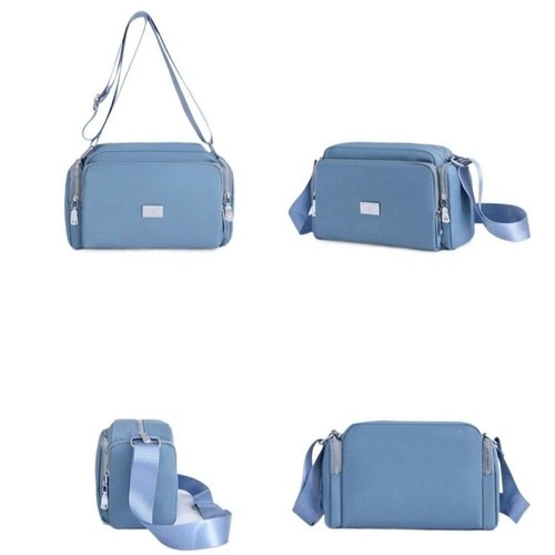 Solid Color Shoulder Bag Nylon Crossbody Bag Casual Mommy Bag - Picture 4 of 19