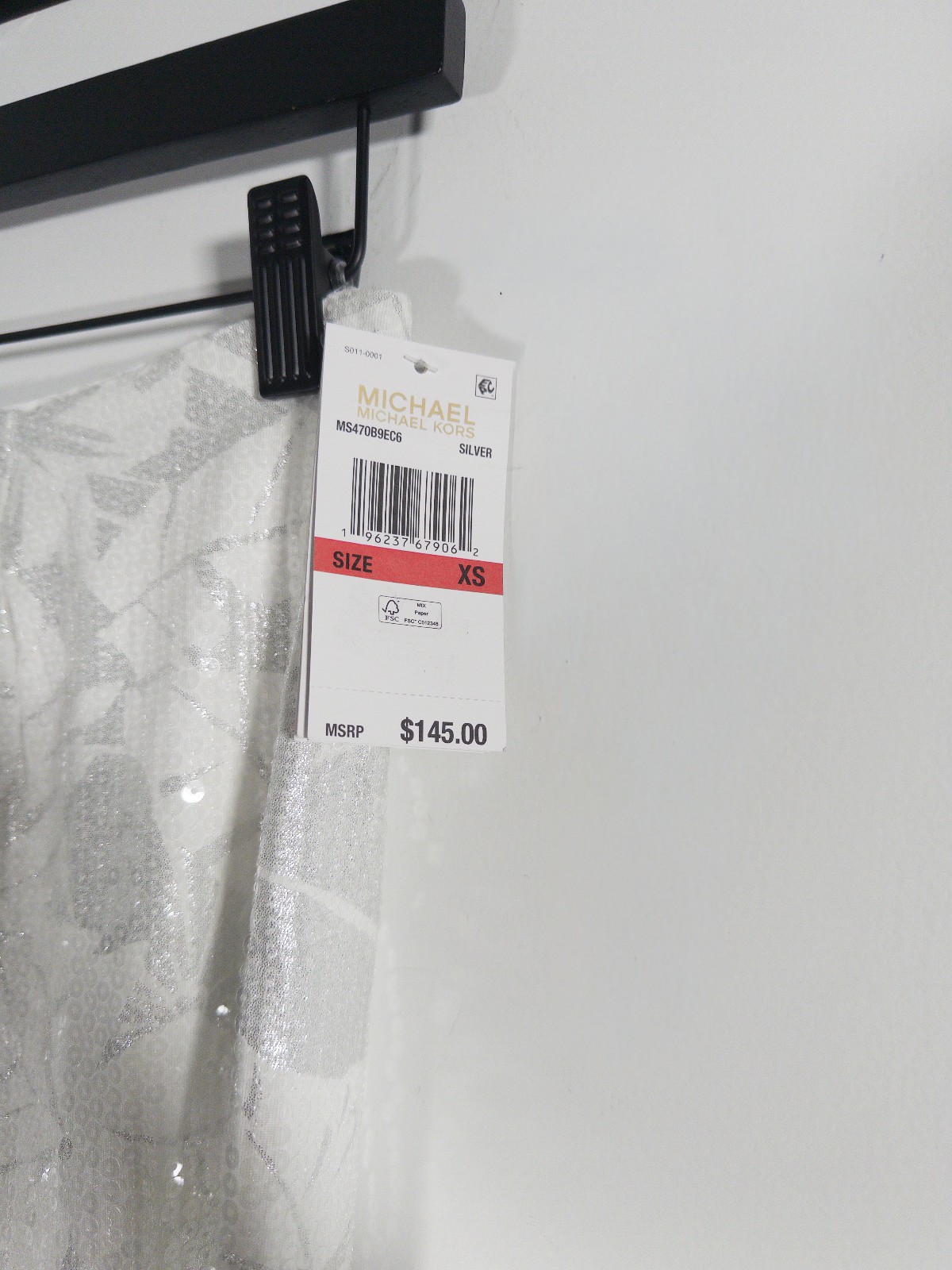 MICHAEL Michael Kors Women's Tonal-Print Sequined Midi Skirt Size XS thumbnail 6