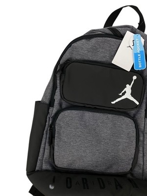 NEW Jordan Essentials Backpack Bag Gray Black 9A0670-GEH | eBay