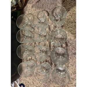 Set of 12 vintage lead crystal tumbler glasses
