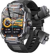 Military Smart Watch for Men Call Receive/Dial Rugged Tactical Fitness Tracker