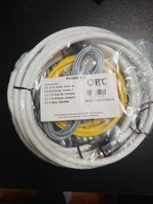PPC Phone Kit Coax/CAT 5E/Phone Jumper 2-Way Splitter 606212-PPC
