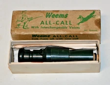 Vintage Weems All-Call Predator Call With Interchangeable Voices in Box +Catalog