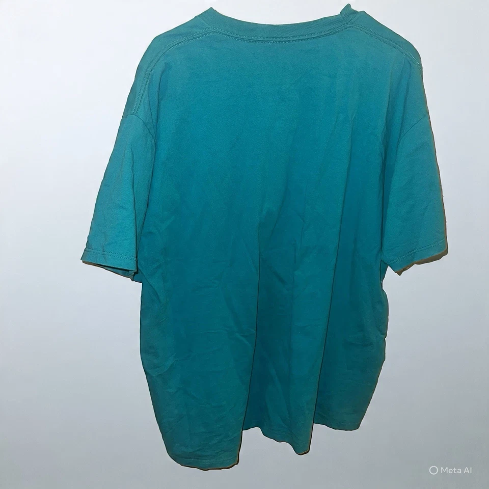 Camiseta vintage unisex Winnie The Pooh Bear Disney bordada verde azulado talla XXL Foto 2 de 4