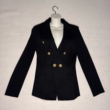 Black Gold Button M Blazer