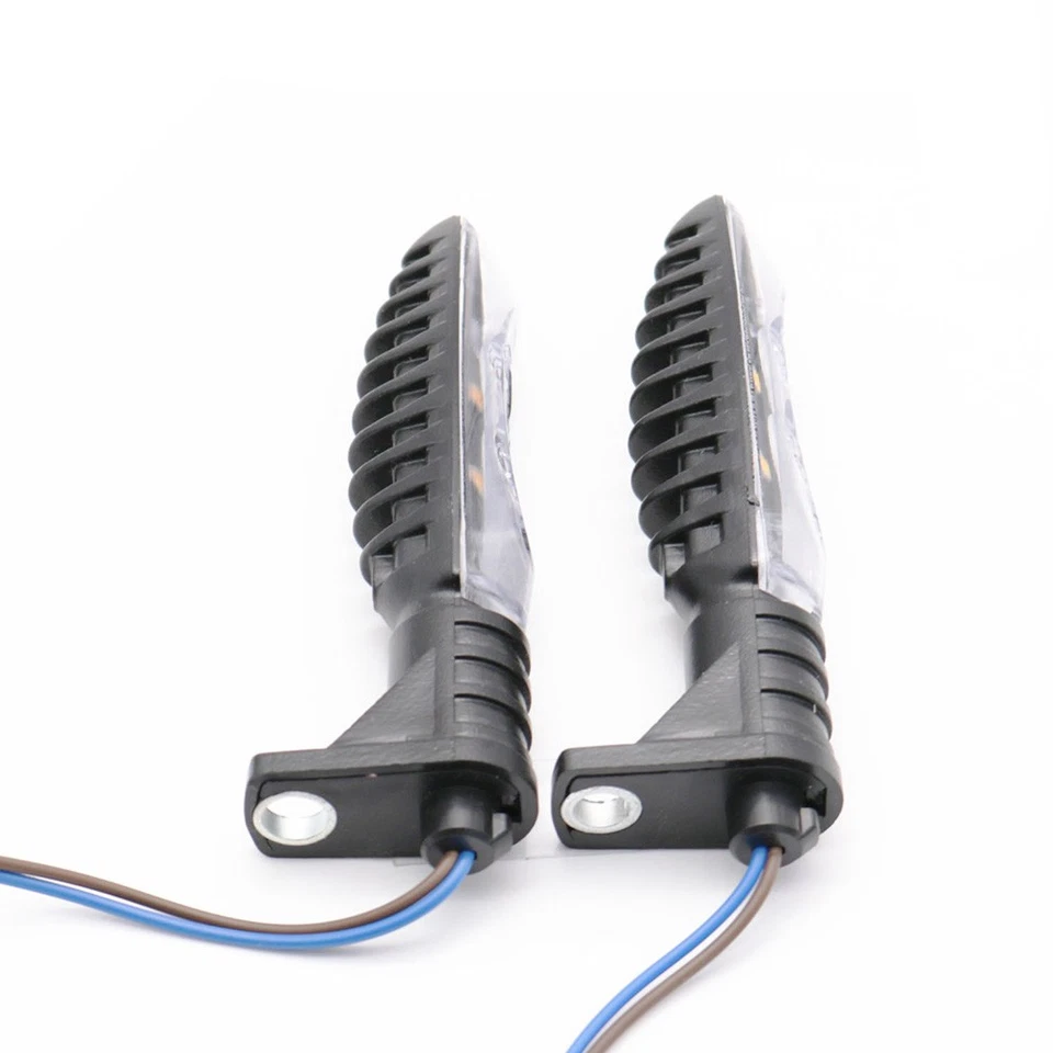 Kit de luces LED indicadoras de giro delanteras para moto BMW R1200GS F800R Foto 3 de 4