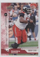 2018 Upper Deck CFL Red 69/150 Ucambre Williams #17 n1u