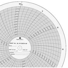 Graphic Controls Mc  Mp-30000-1Hr Circular Paper Chart, 0 To 30K, Pk100