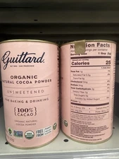 Guittard Organic Cocoa Powder 8 Once’s 2 Cans