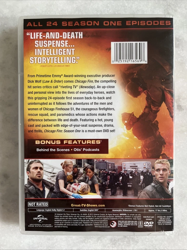 Chicago Fire: Seasons 1-5 (DVD, 2012-2016) Taylor Kinney, Fox, Rare, OOP - Image 2 of 4