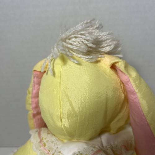 Fisher Price Puffalump Vintage 1986s Yellow Pink & White Bunny Lace Collar 10”, - Picture 13 of 23