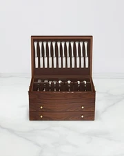 Rosewood Flatware Chest - Brown and No Color