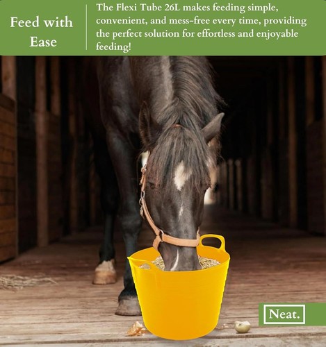 40L Heavy Duty Flexi Tub With Handle Bucket Tubs Storage home Laundry Horse Feed - Picture 22 of 22