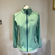 Jack Wolfskin Soft Shell Jacket Coat Small 8 10 Nanuk Dynamic Green Zip Up Walk