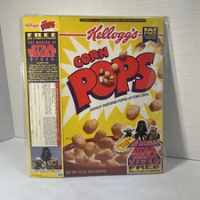 KELLOGG’S CORN POPS Making of Star Wars Video Empty Cereal Box 1995 VINTAGE RARE